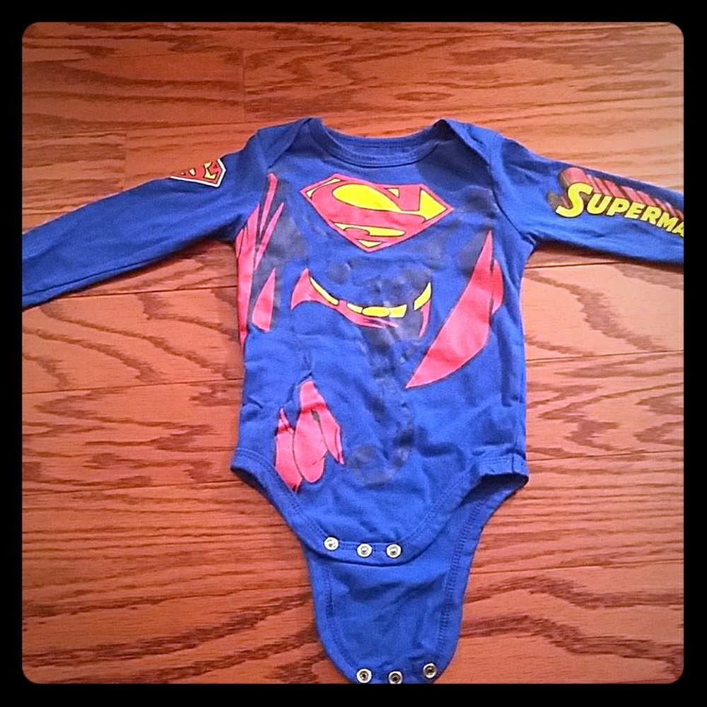 DC Comics Superman Long Sleeve Onsie 12 Months